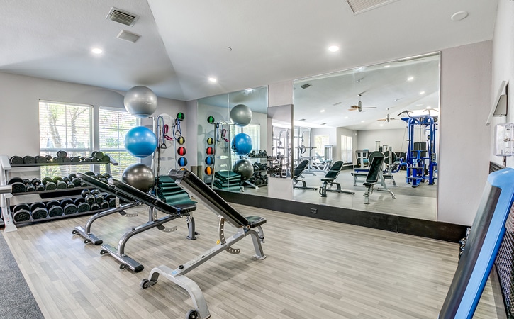 fitness center 1 cabana beach apartments gainsville near uf university of florida cbgv