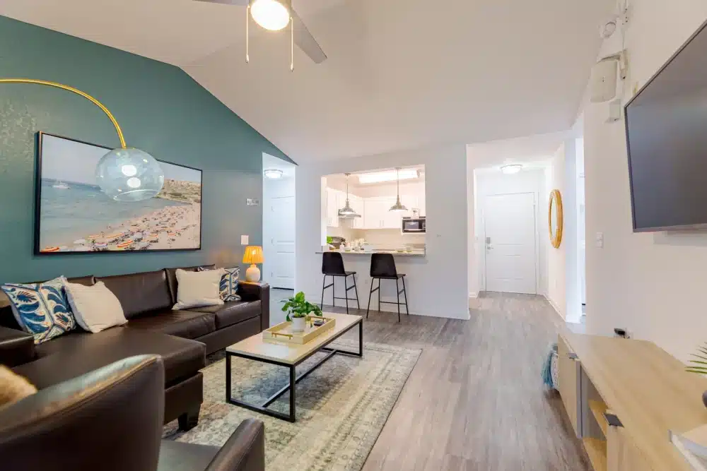 living room and kitchen cabana beach gainesville apartments near uf