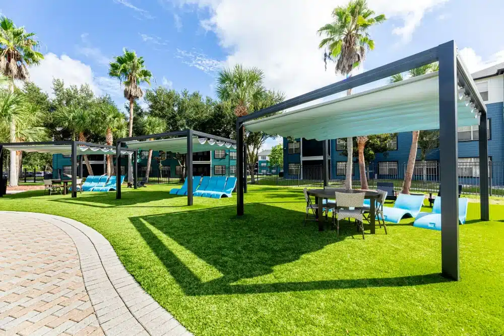 poolside lounge area cabana beach gainesville apartments near uf