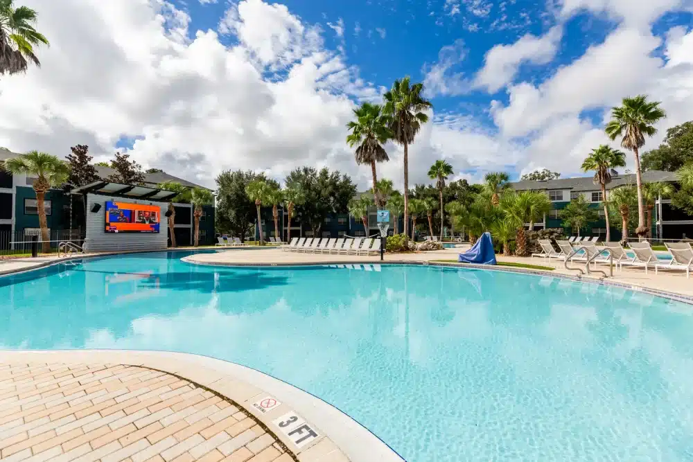 resort style pool 40 ft tv wall cabana beach gainesville apartments near uf